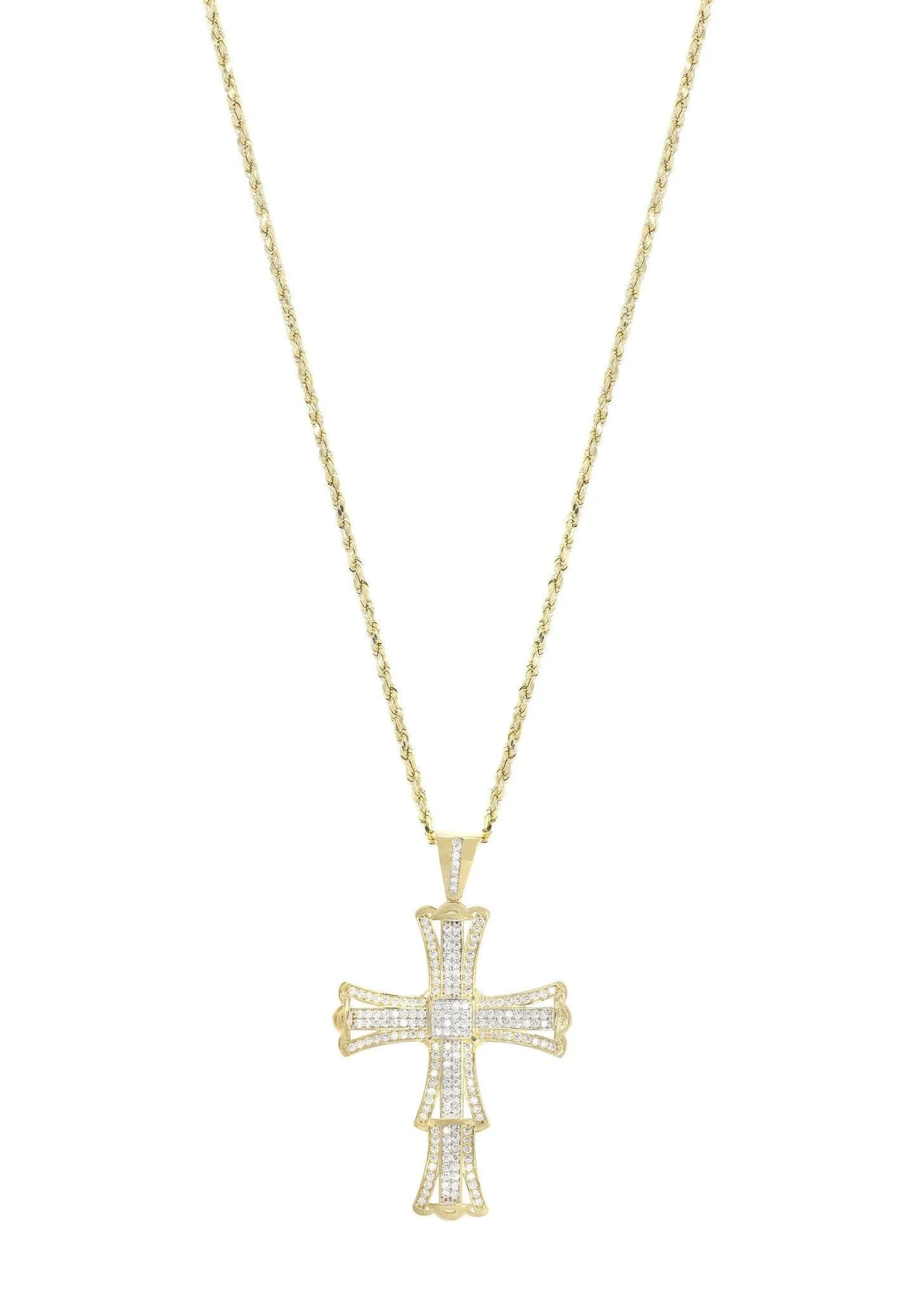 10K Yellow Gold Cross Necklace | Appx. 19 Grams