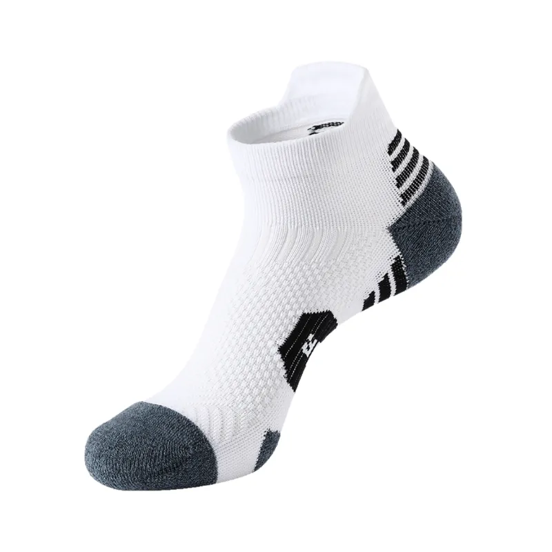 3 Pack White Running Socks Men