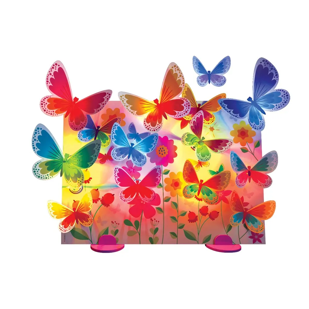 4M KIDZMAKER 3D GLOW BUTTERFLY CANVAS