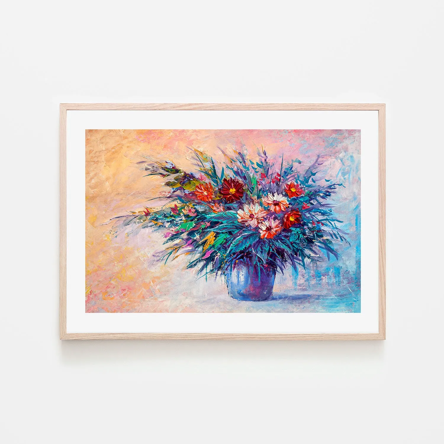 A Bright Arrangement, Hand-Painted Canvas