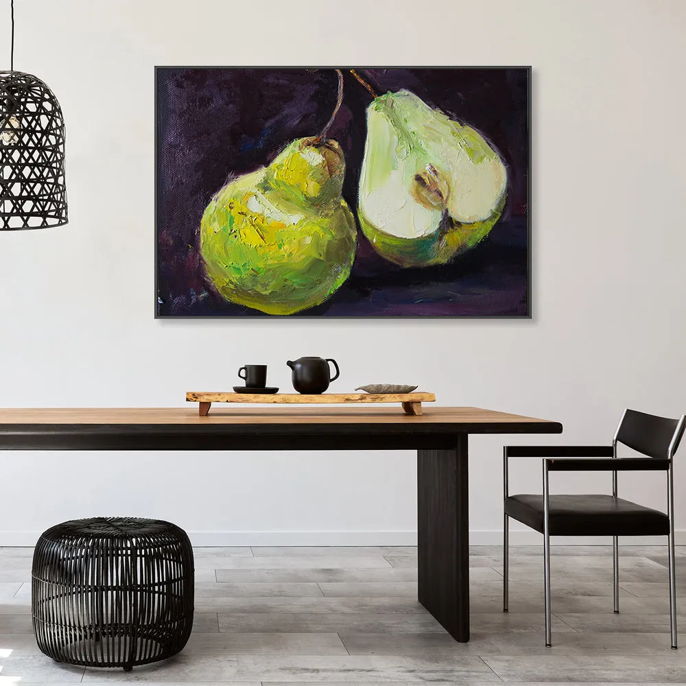 A Pair of Pears, Hand-Painted Canvas