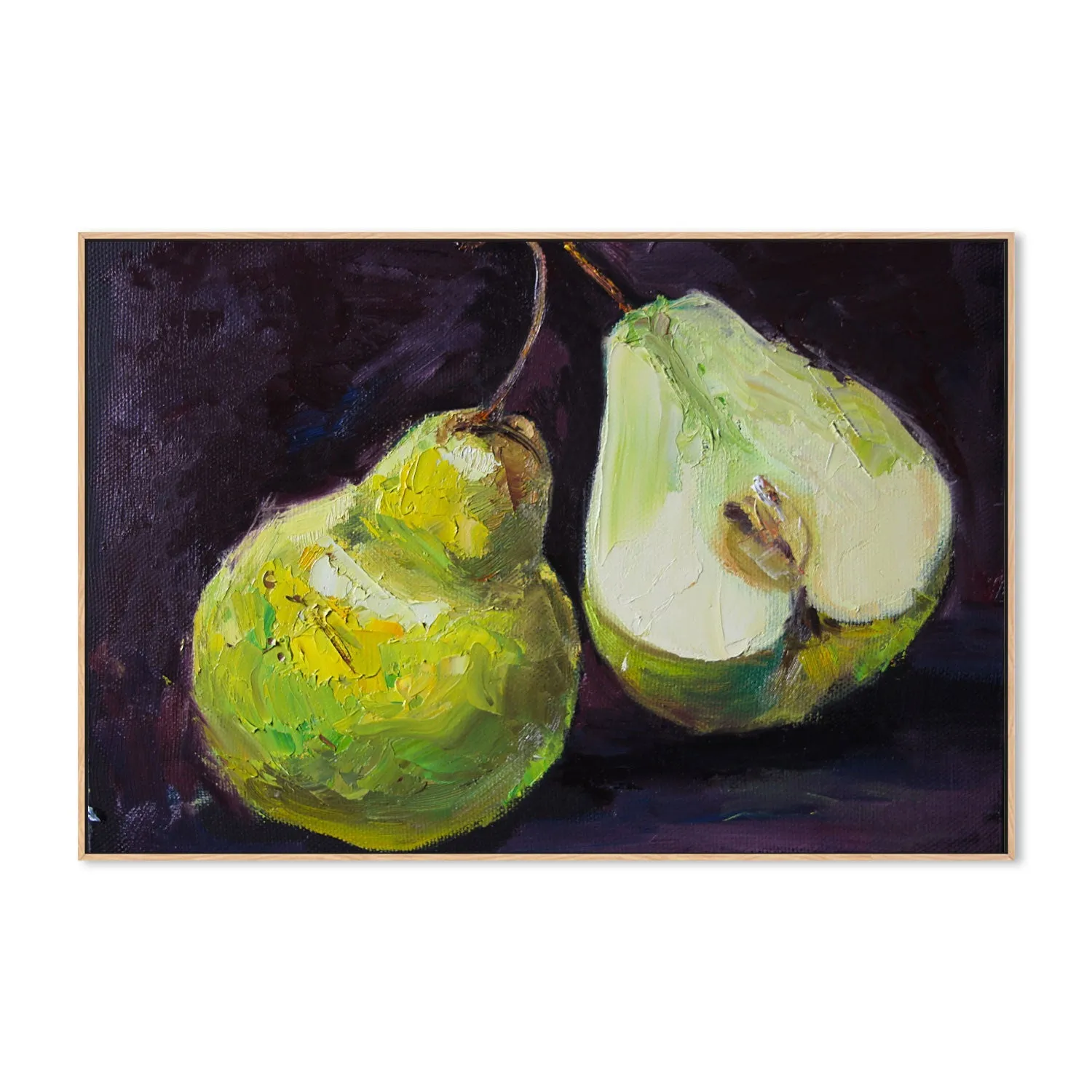 A Pair of Pears, Hand-Painted Canvas