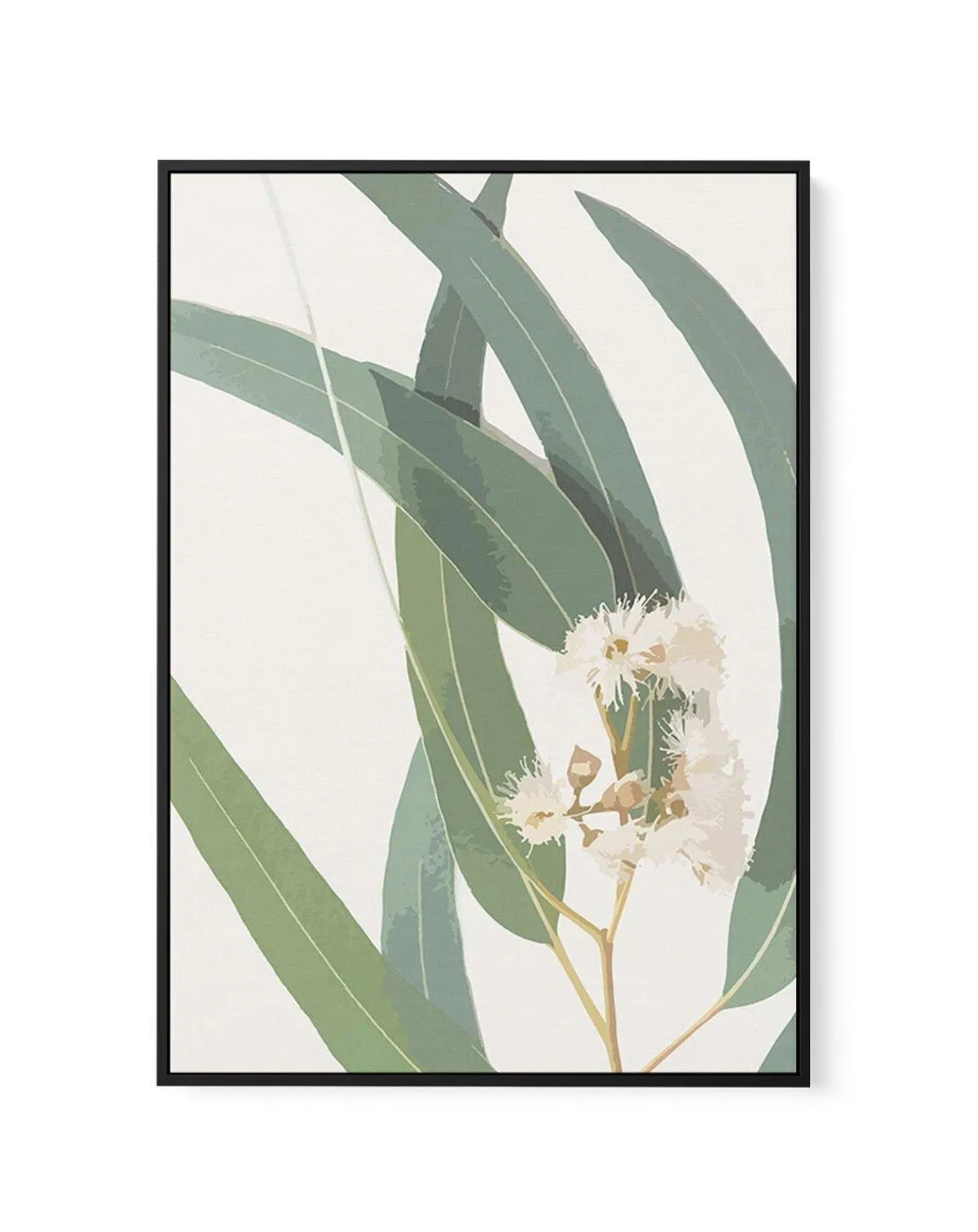 Abstract Eucalyptus II | Framed Canvas Art Print