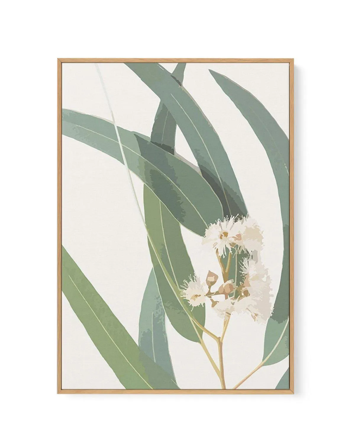 Abstract Eucalyptus II | Framed Canvas Art Print