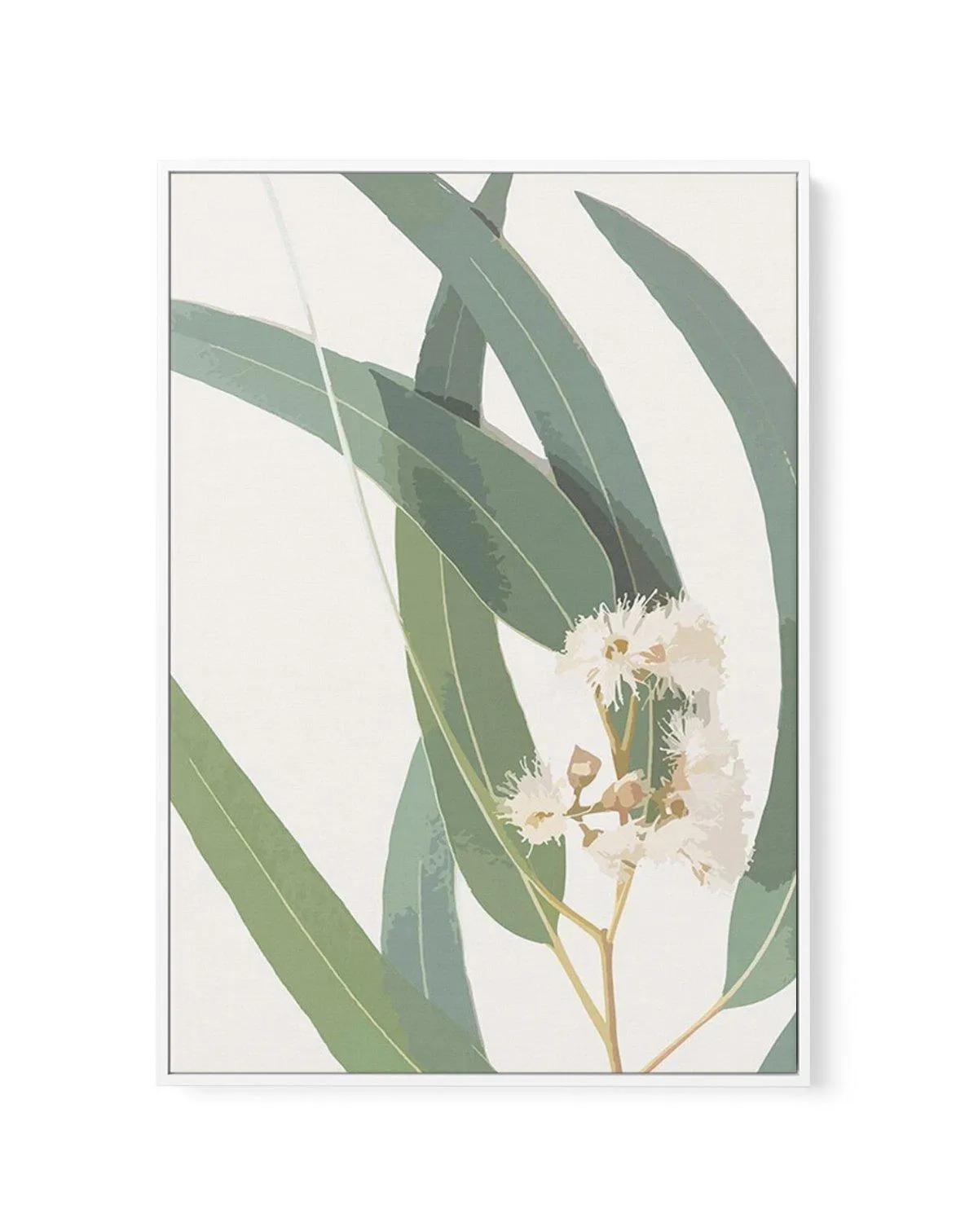 Abstract Eucalyptus II | Framed Canvas Art Print