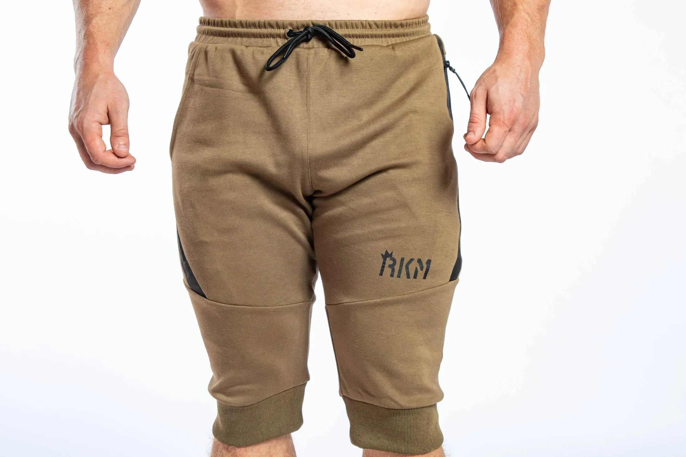 ACTIVE JOGGER SHORTS - OLIVE GREEN