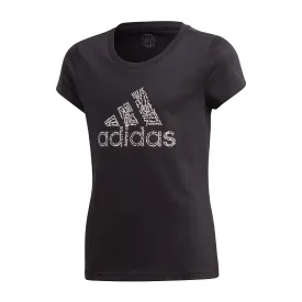 ADIDAS KIDS BADGE OF SPORT TEE ROUND NECK BLACK