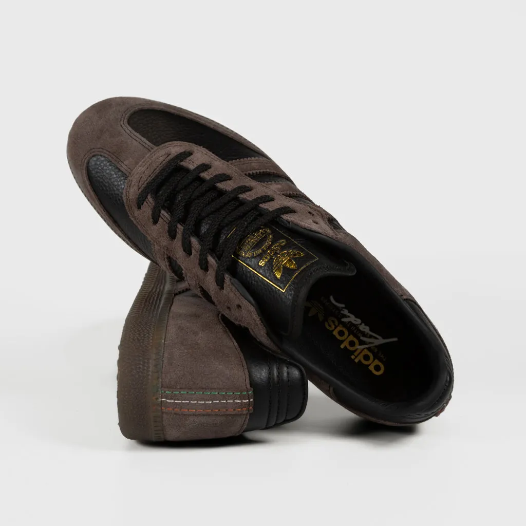 Adidas Skateboarding - Kader Sylla Samba ADV Shoes - Core Black / Brown / Gum 5