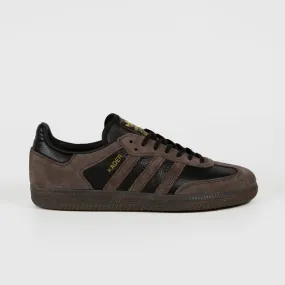 Adidas Skateboarding - Kader Sylla Samba ADV Shoes - Core Black / Brown / Gum 5