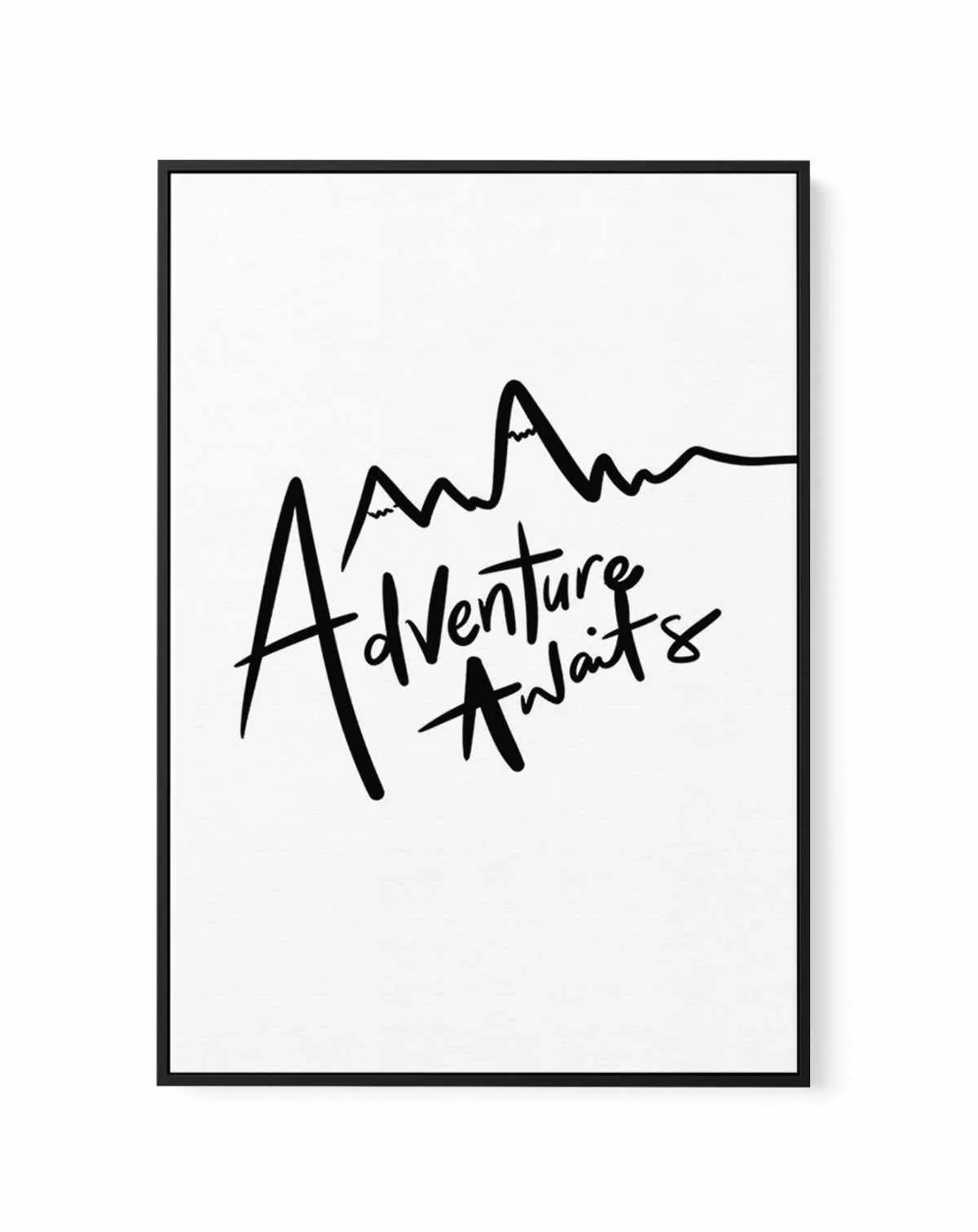 Adventure Awaits | Framed Canvas Art Print