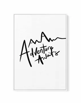 Adventure Awaits | Framed Canvas Art Print