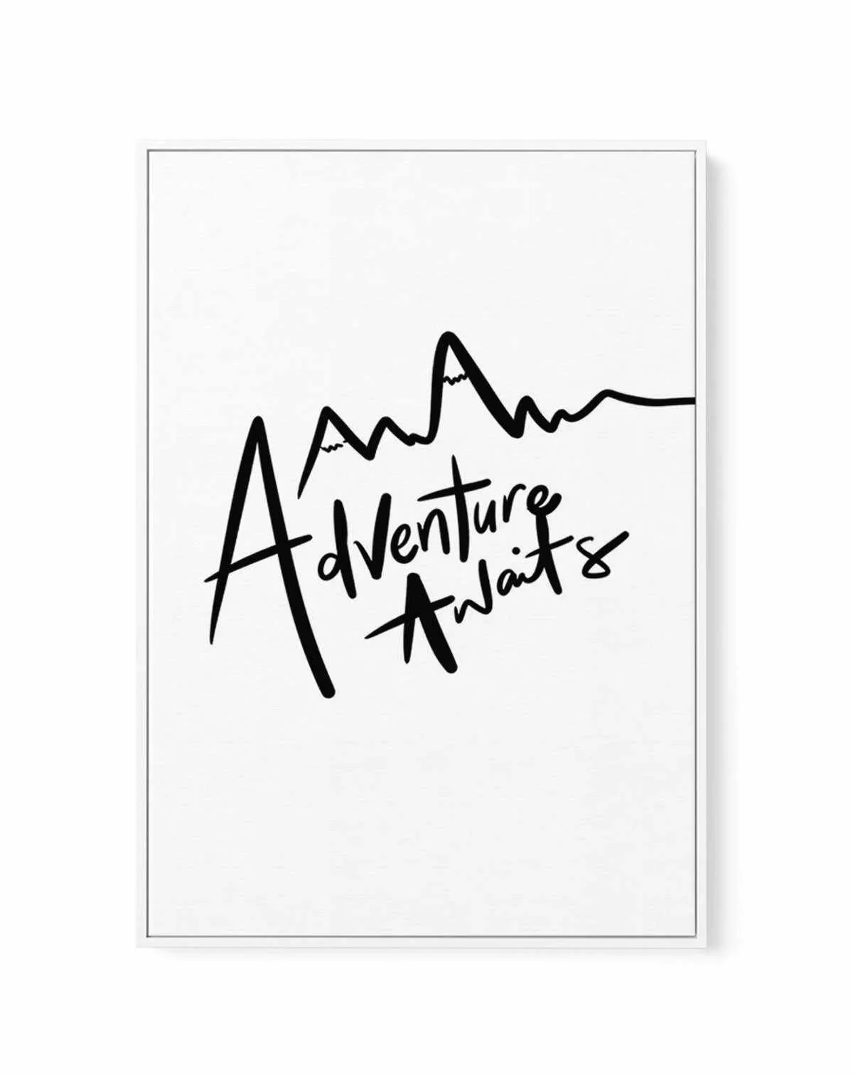 Adventure Awaits | Framed Canvas Art Print