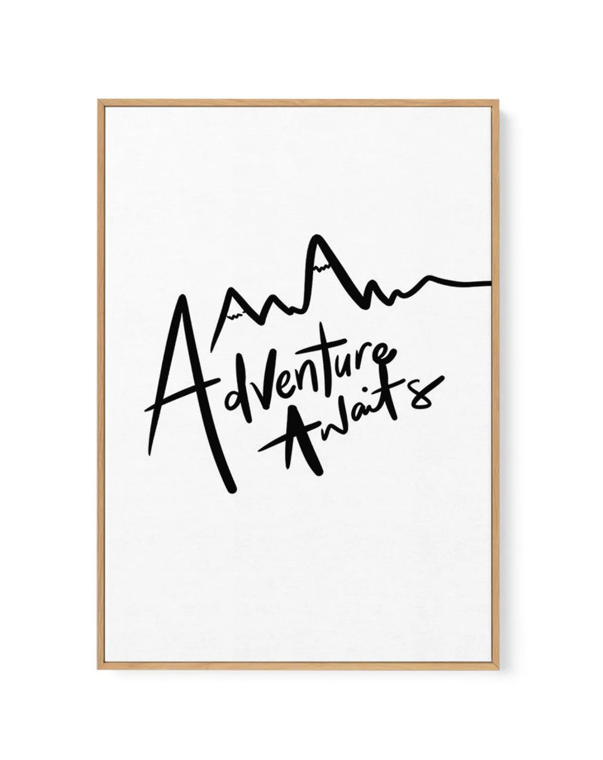 Adventure Awaits | Framed Canvas Art Print