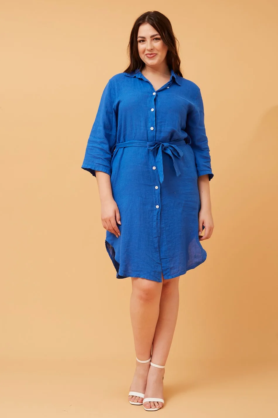 AMATA LINEN SHIRT DRESS