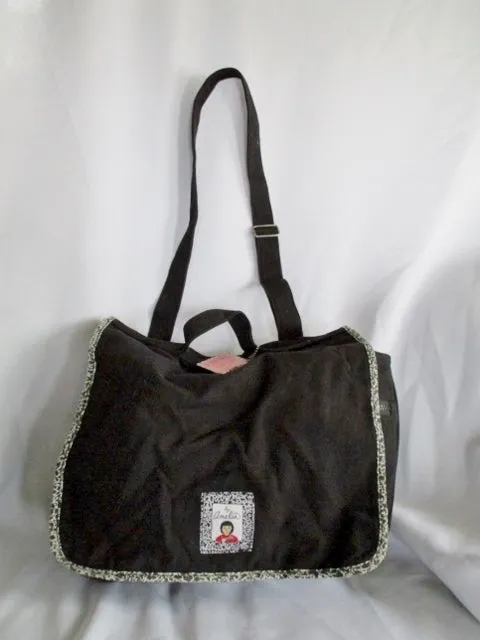 AMERICAN GIRL AMELIA Shoulder Book Flap Bag Crossbody BLACK Purse