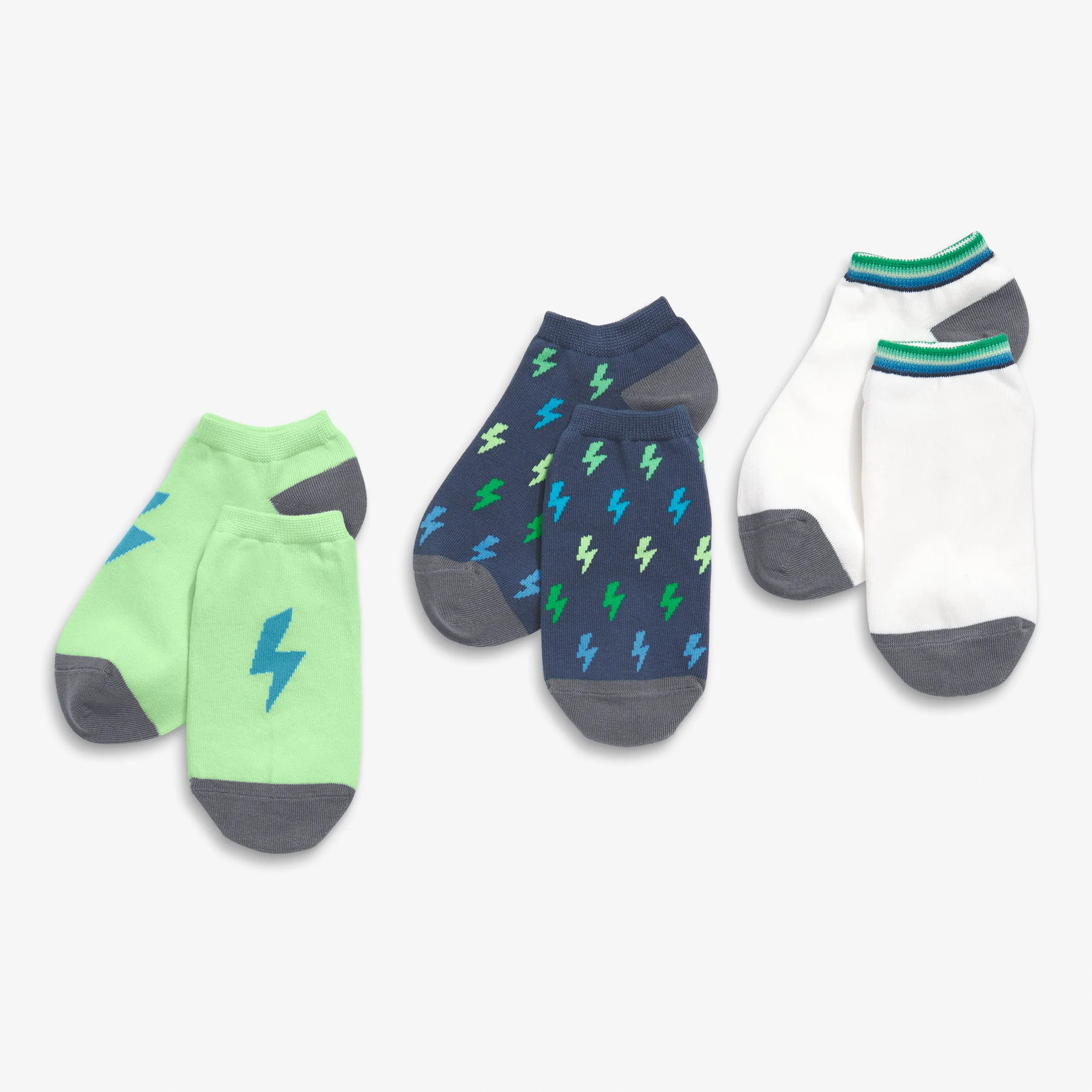 Ankle sock 3-pack in bolt mix