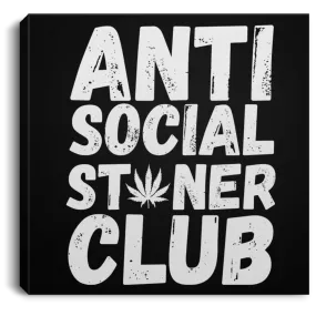 Anti Social Stoner Club Canvas With Frame