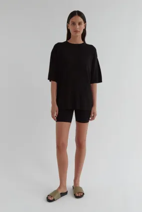 Assembly Label - Milano Knit Oversized Tee - Black