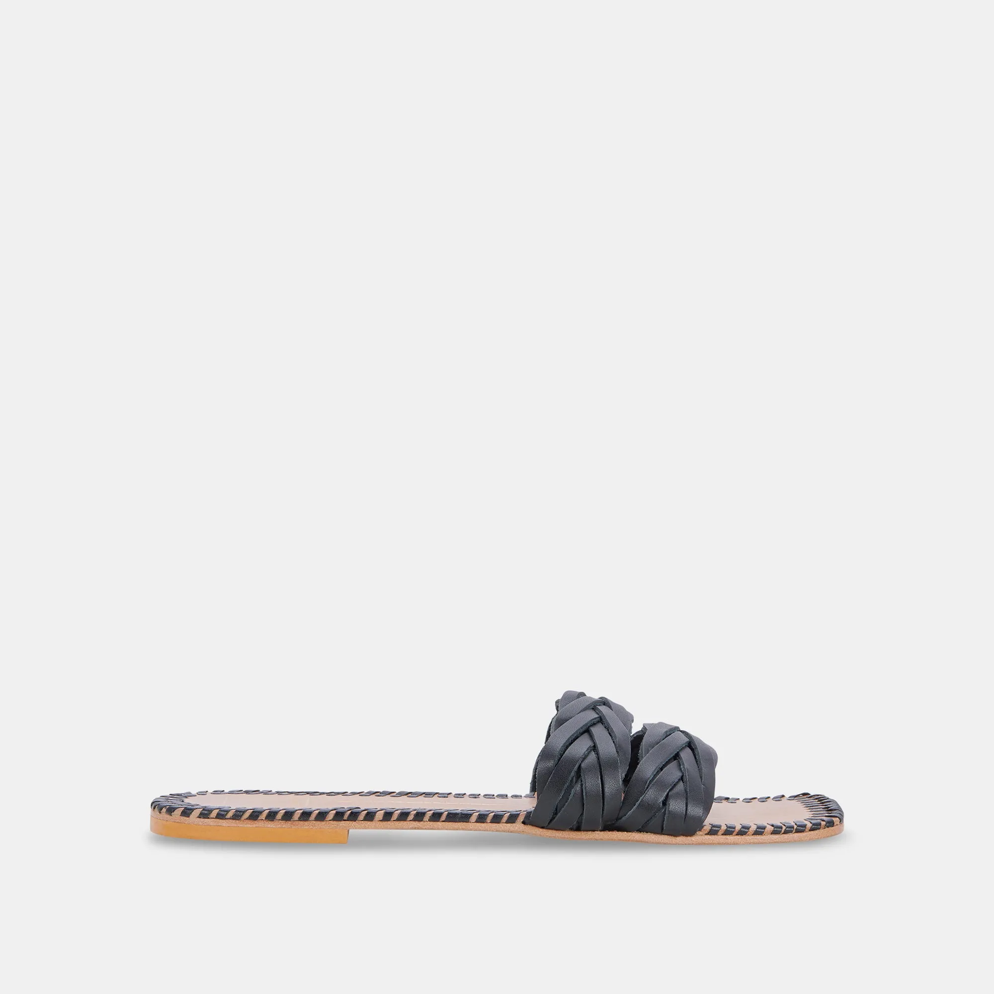 AVANNA SANDALS BLACK LEATHER