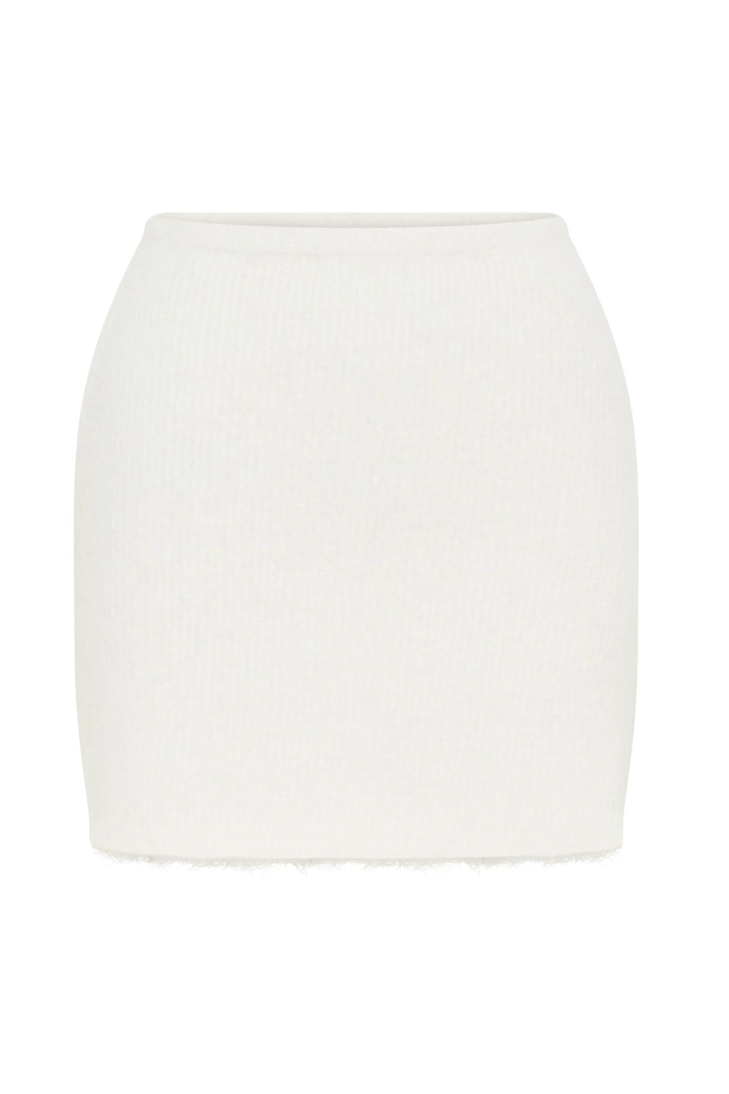 Baxter Fluffy Knit Mini Skirt - Ivory