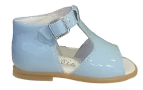 Beberlis Pale Blue Patent Leather Hightop Sandals