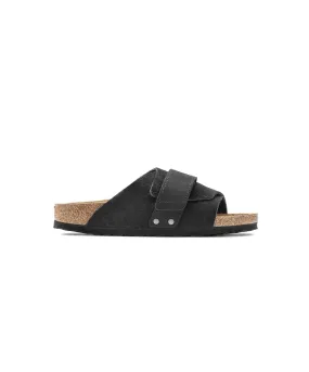 Birkenstock Kyoto Suede/Nubuck Leather Black Sandals