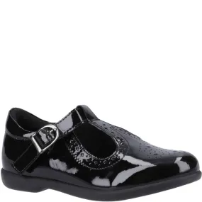 Black Britney Patent Senior School Shoes