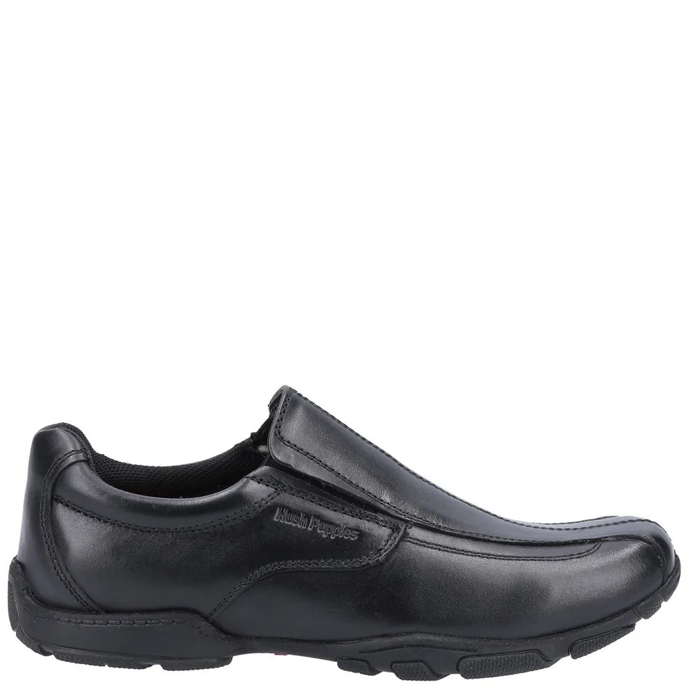 Black Elijah Junior School Shoes