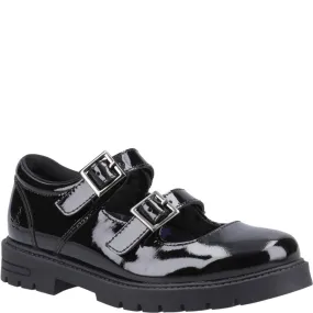 Black Ella Patent Junior School Shoes