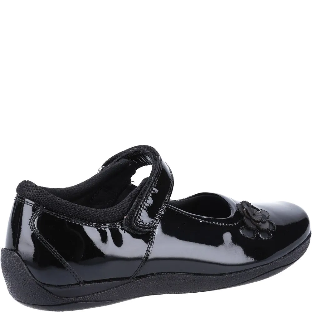 Black Jessica Senior Patent School Shoes