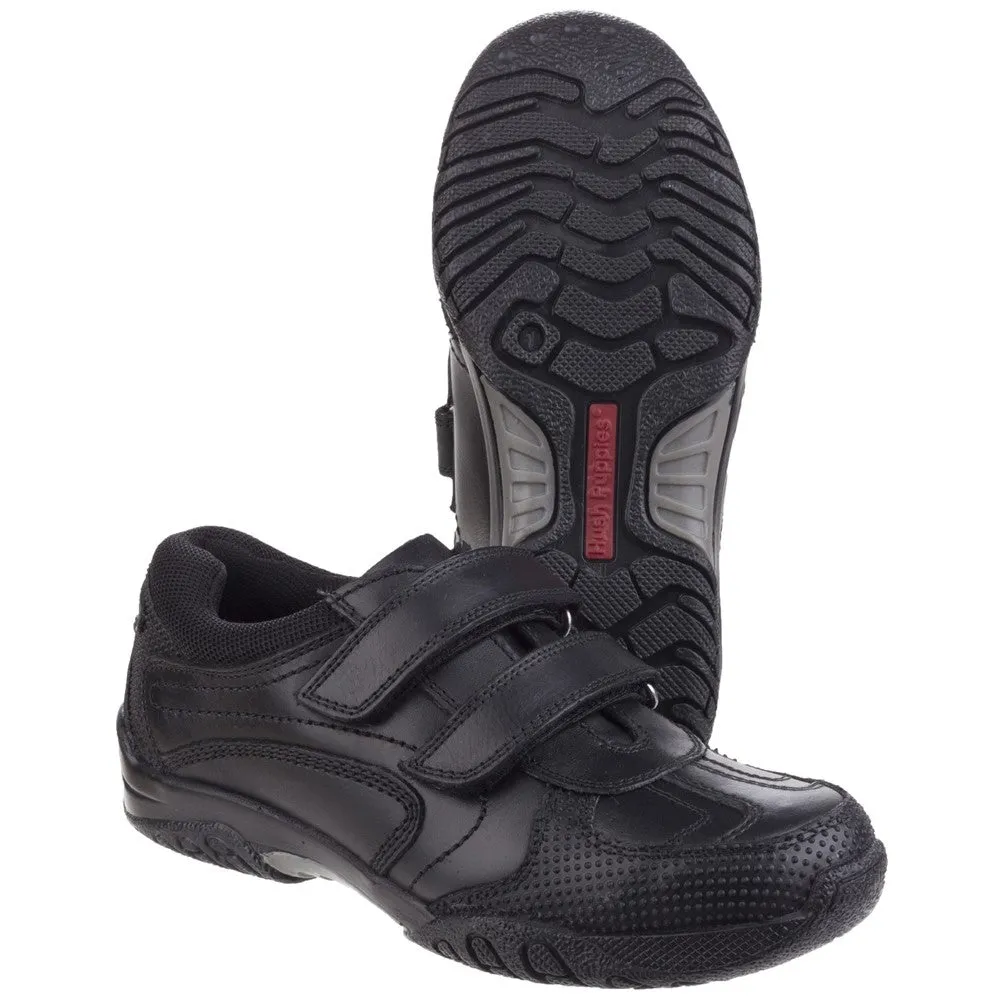 Black Jezza Senior School Shoes