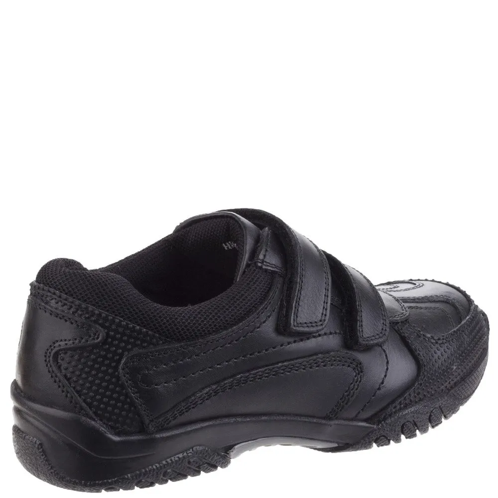 Black Jezza Senior School Shoes