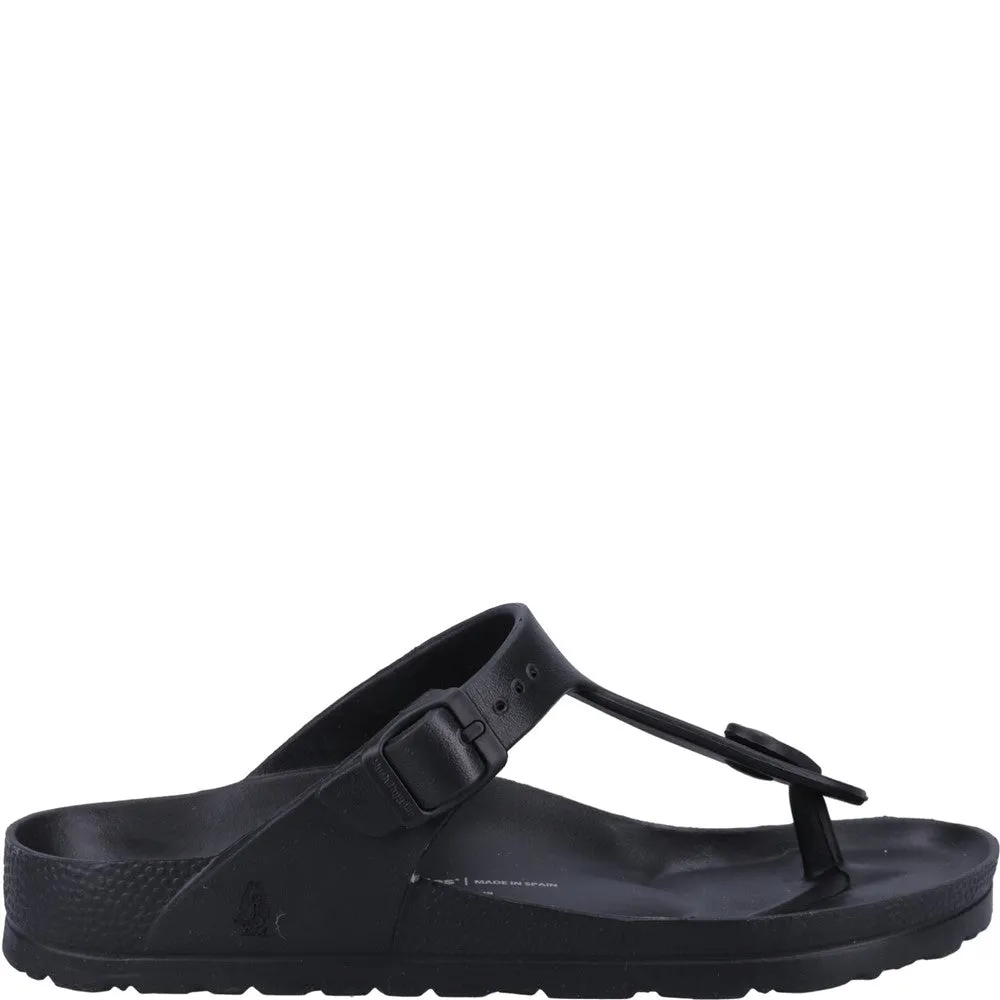 Black Lizzie Toepost Sandals