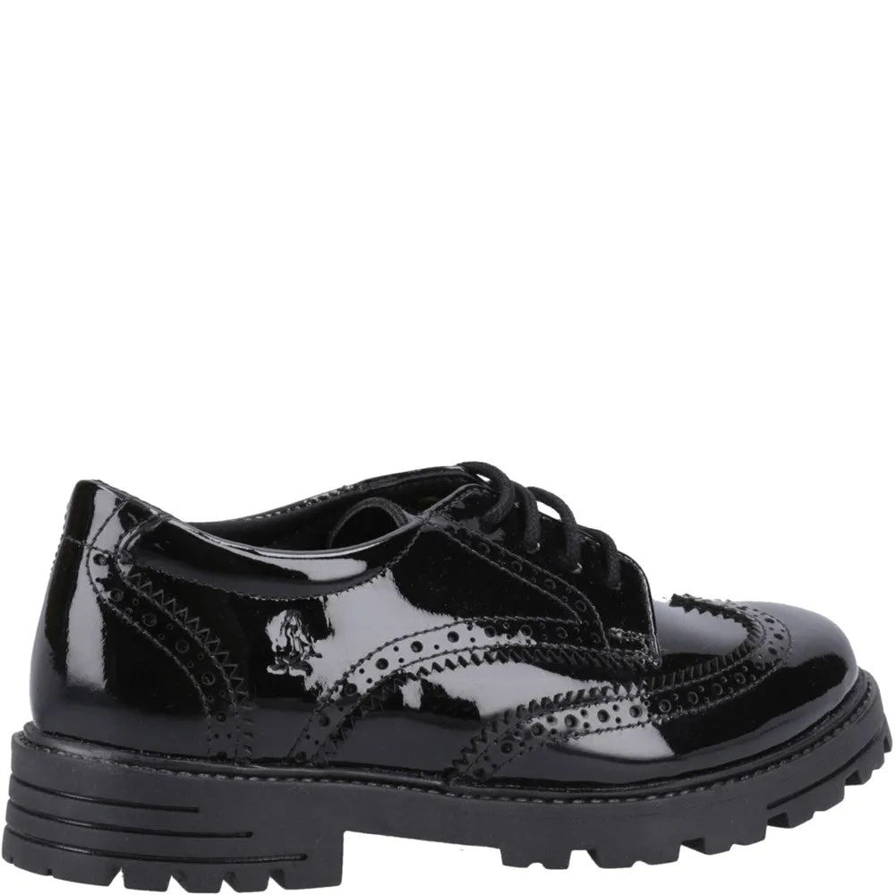 Black Maxine Patent Senior School Shoes