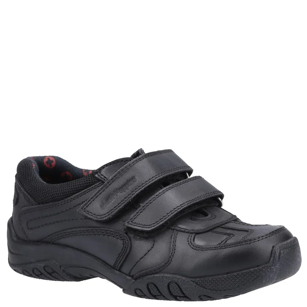 Black XL Jezza Touch Fastening Senior School Shoes