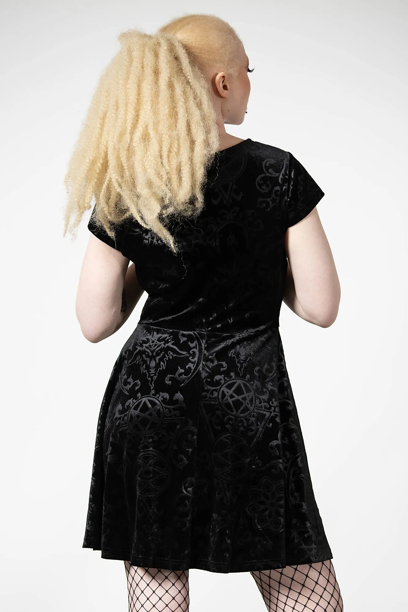 Blasphemia Keyhole Skater Dress