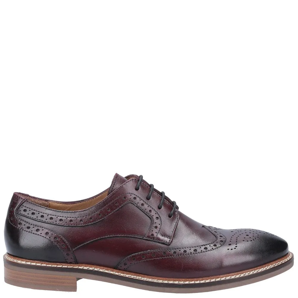 Bordo Bryson Brogue Lace-Up Shoes