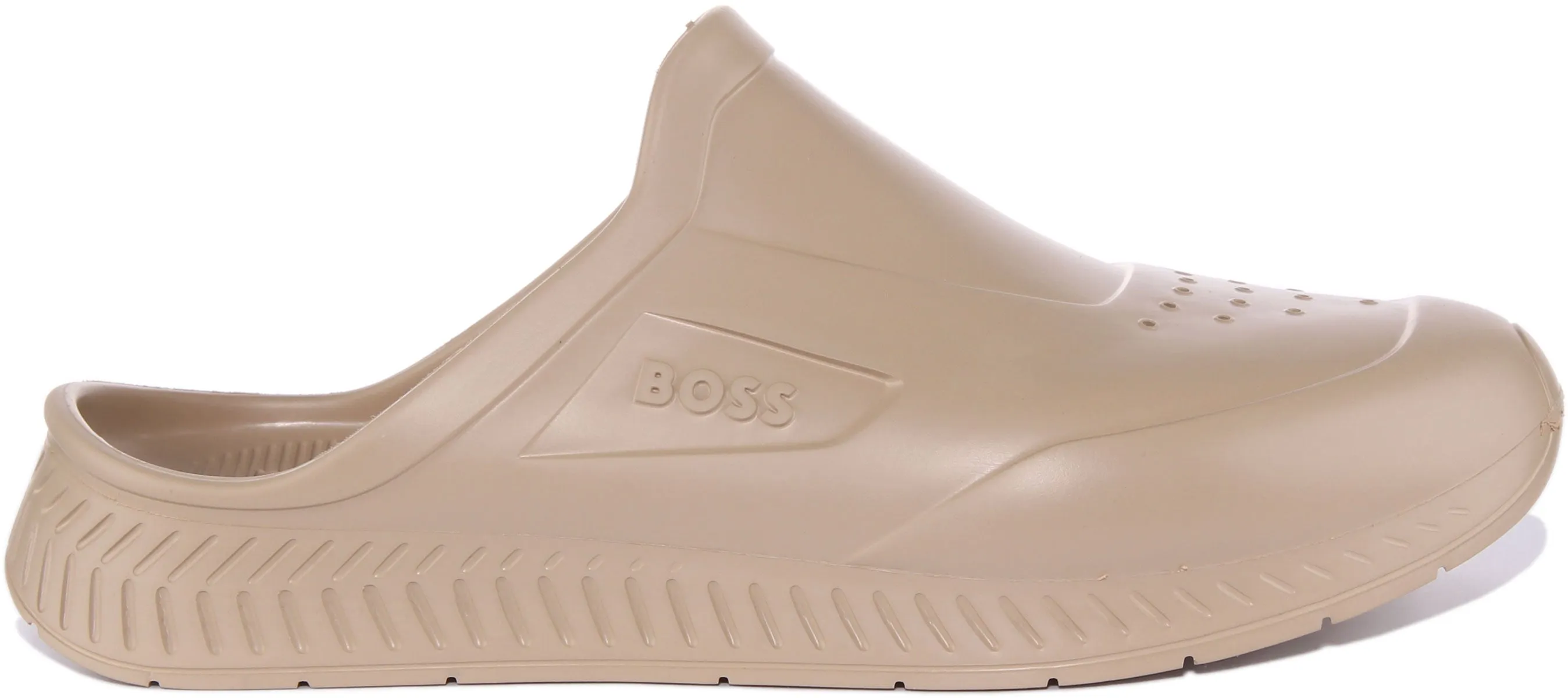 Boss Titanium R Slide In Beige For Men