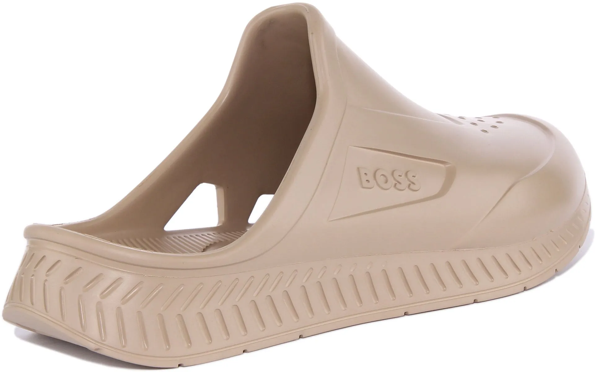 Boss Titanium R Slide In Beige For Men