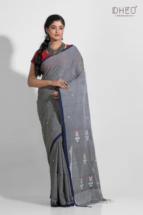 Brahmani - Pure Khadi Jamdani Saree