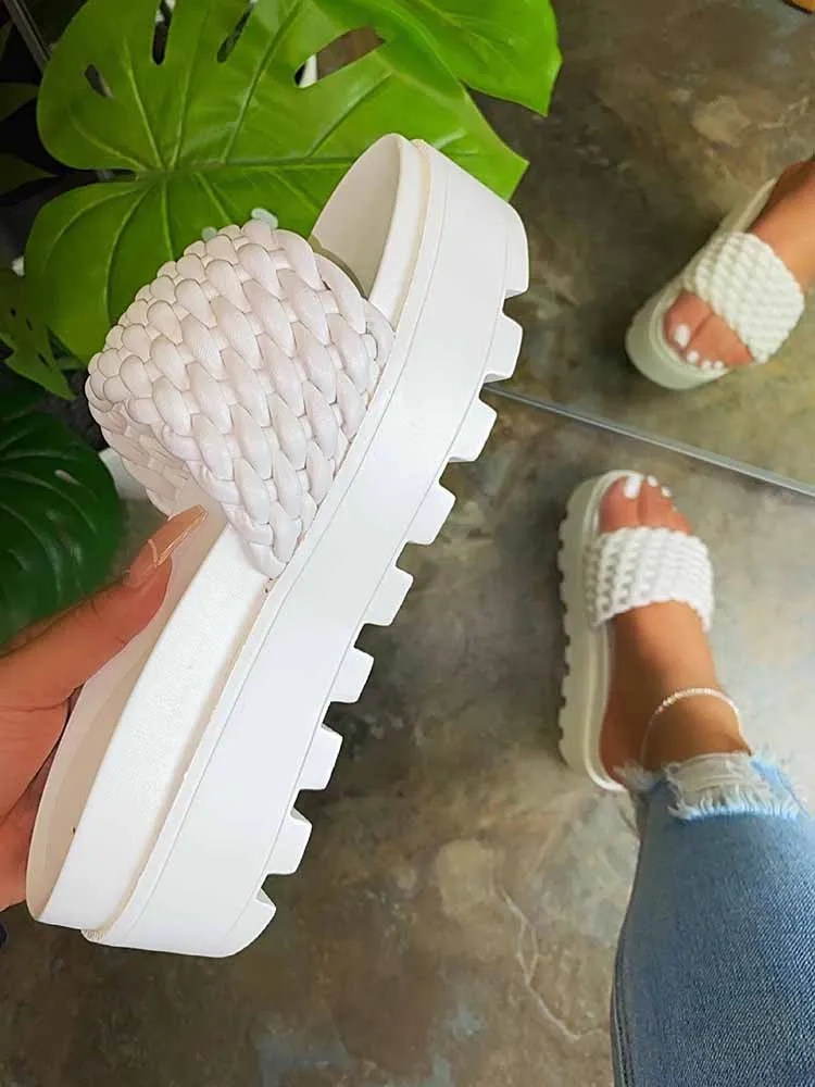 Braided Platform Sandals