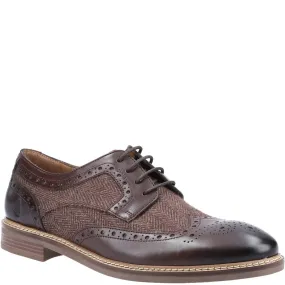 Brown Bryson Brogue Lace-Up Shoes