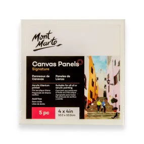 Canvas Panels Signature Pack 5 10.2 x 10.2cm (4 x 4in)