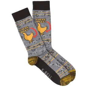 Chicken Butt Men's Crew Sock