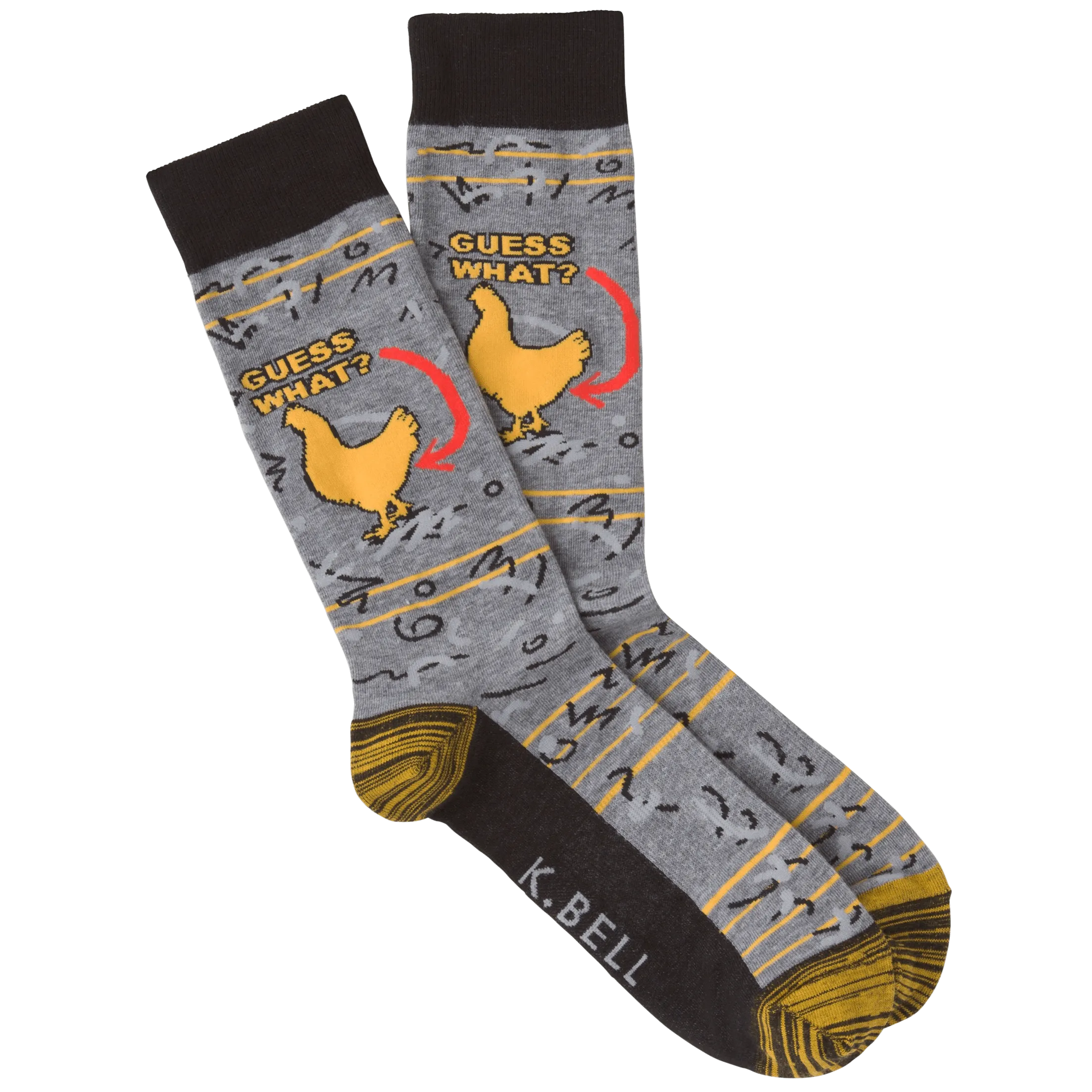 Chicken Butt Men's Crew Sock