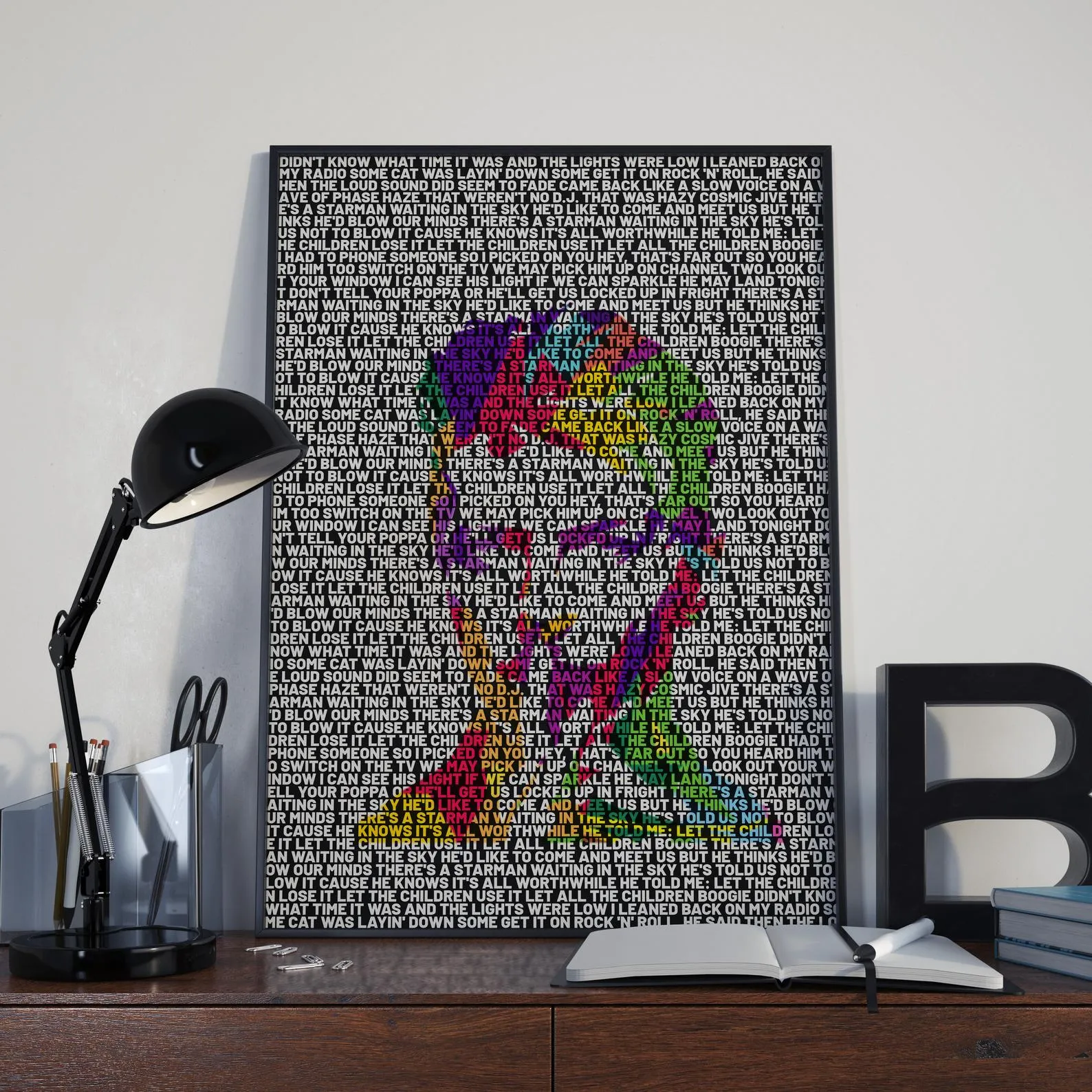 David Bowie Custom Printing, Home Decor, Wall Hanging, Custom Music Canvas, David Bowie Home Decor, Singer Canvas Rolls