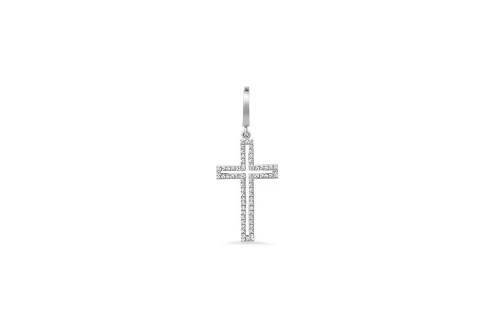 Diamond Outline Cross