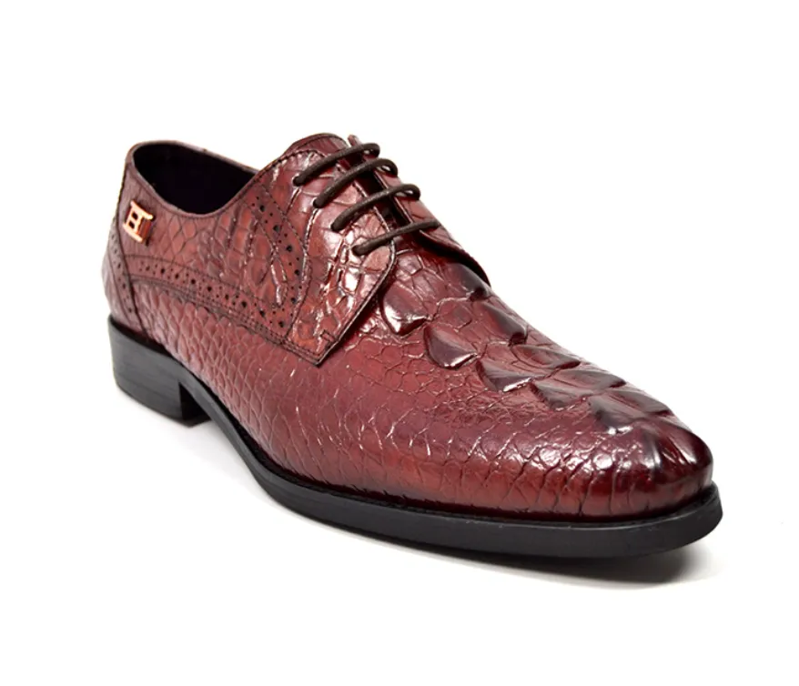 Elegance Black Croc Leather Dress Shoes - Stylish & Comfortable