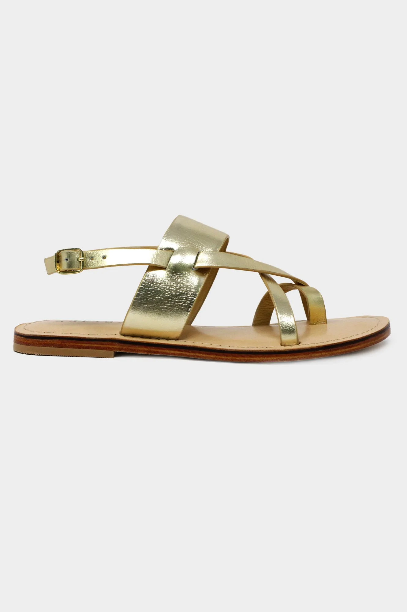 Ezra Sandals | Gold