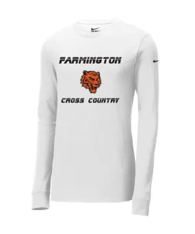 Farmington Cross Country NIKE Long Sleeve Shirt - White